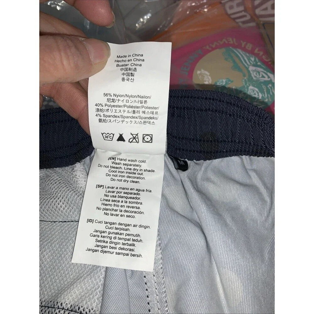 Nwt Vast‎ Men Size Med Navy With Dots Shorts
